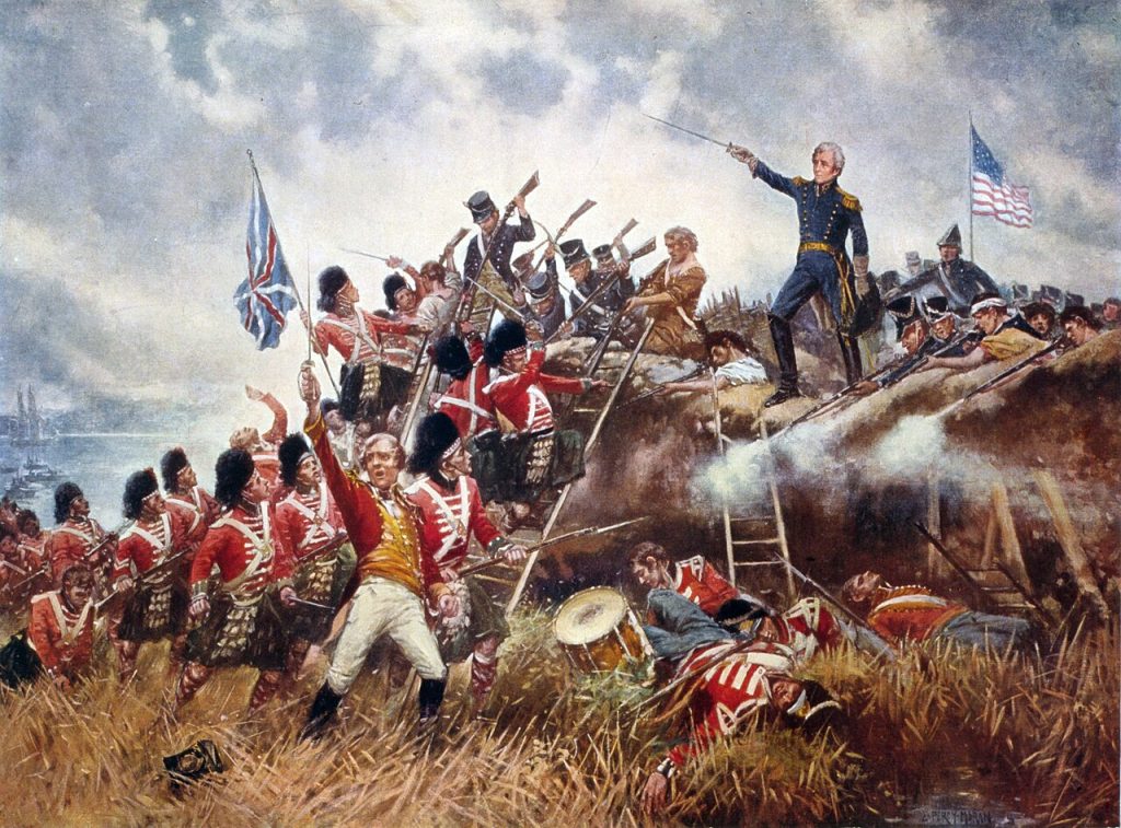 Battle of New Orleans, 8 January 1815. Dennis Malone Carter. Public domain.