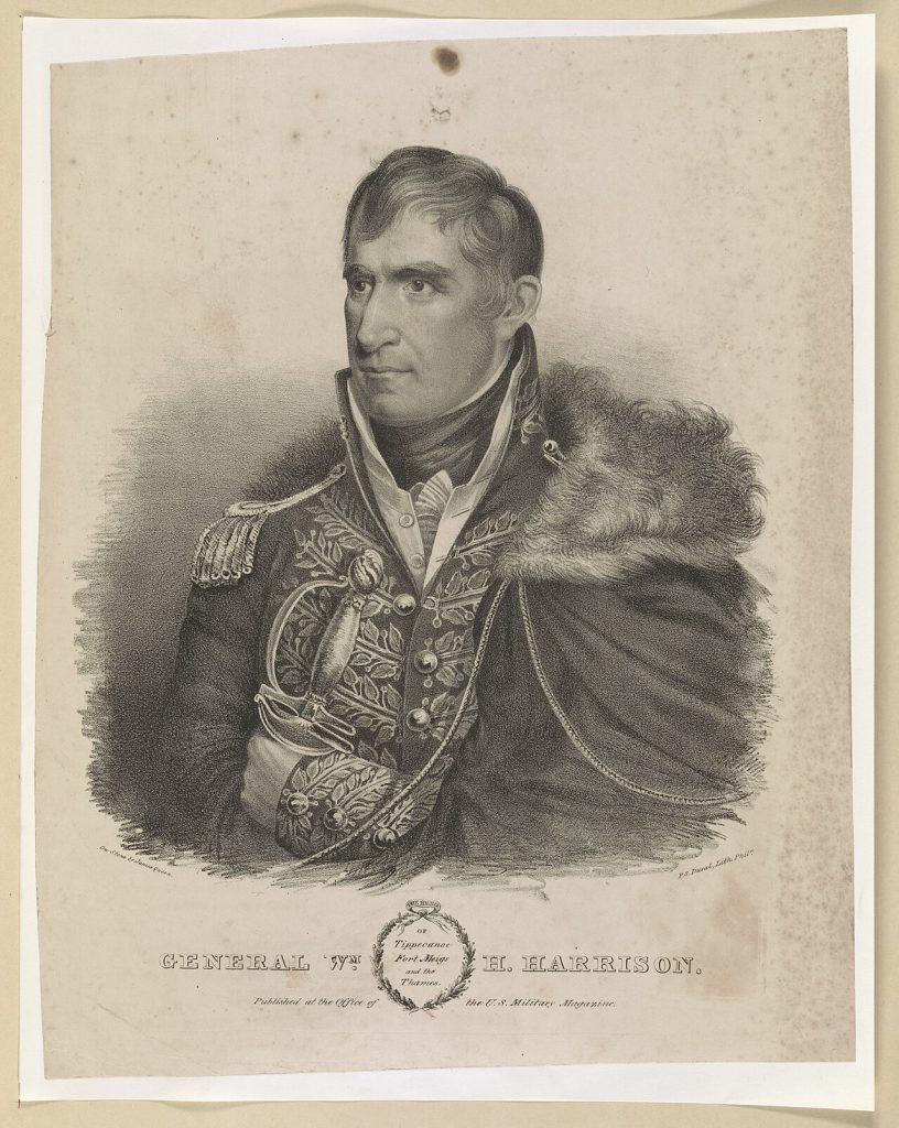 "William Henry Harrison" &mdash; Rembrandt Peale, c. 1813. Oil on canvas. Public domain.